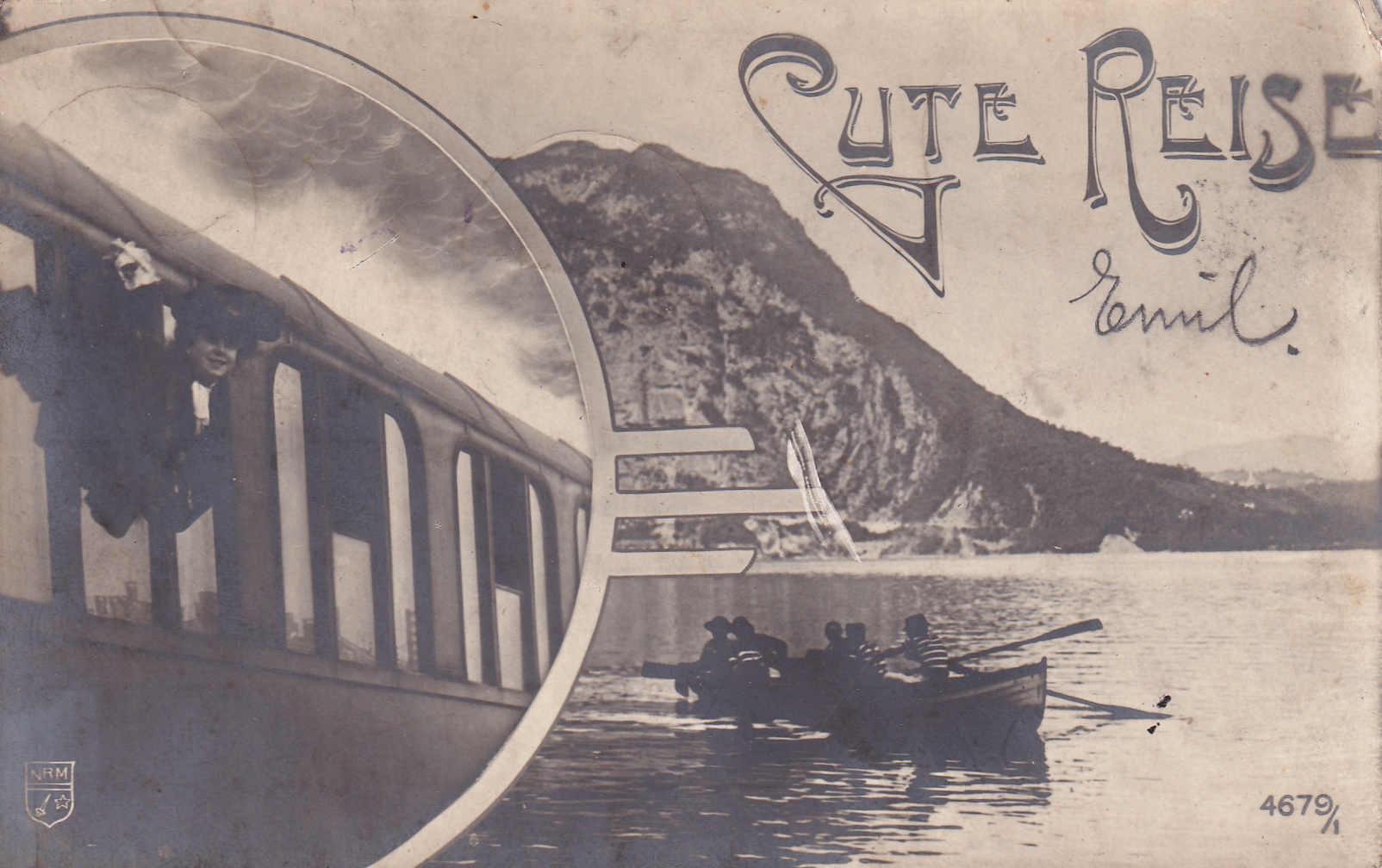 13.05.1907 Gute Reise Emil Zug - Paris