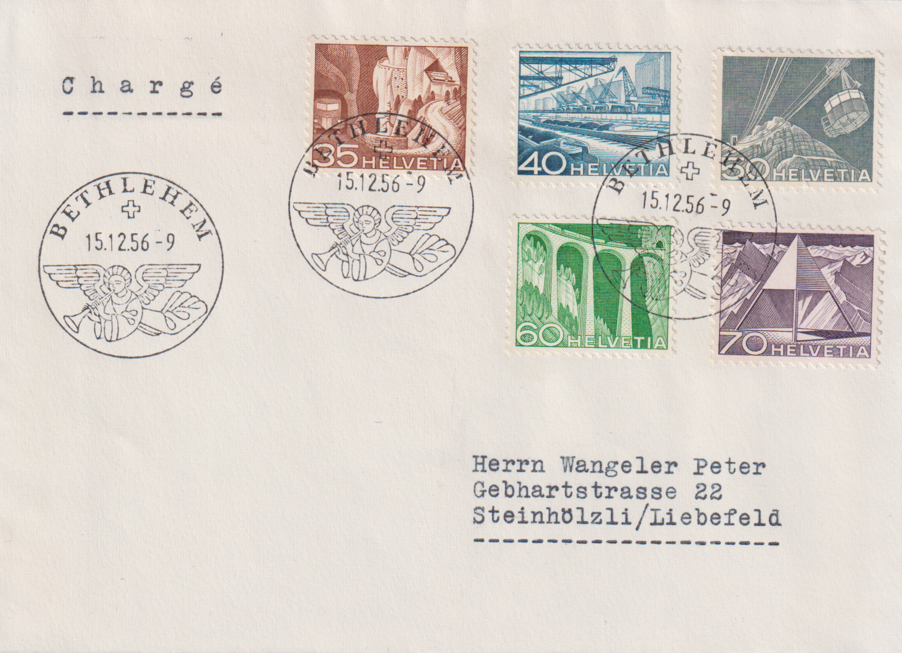 Technik und Landschaft 15.12.1956 Brief mit der ganzen Serie