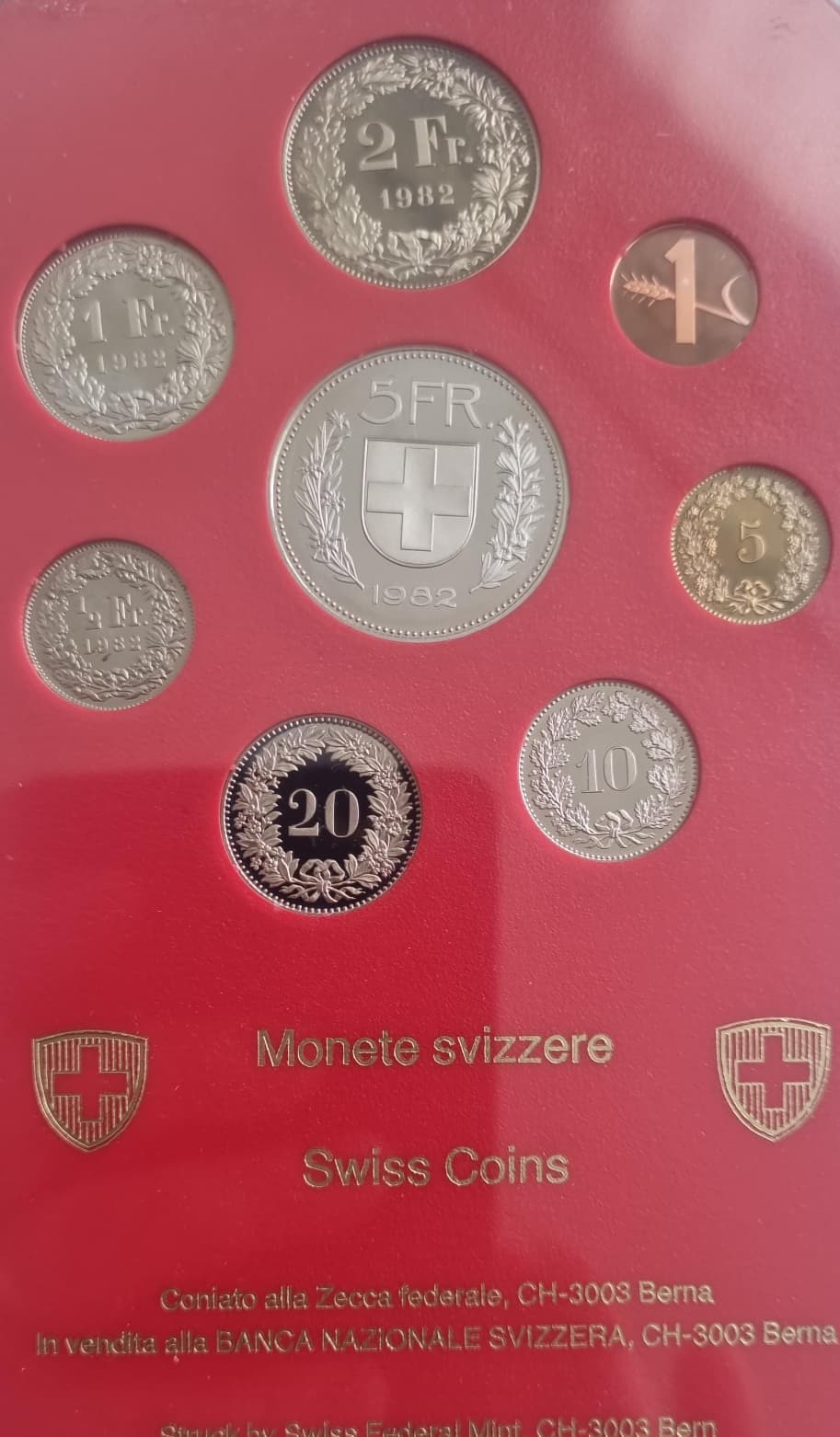 Eidg. Münzsätze (Baby Münzsätze) der Swissmint       1982