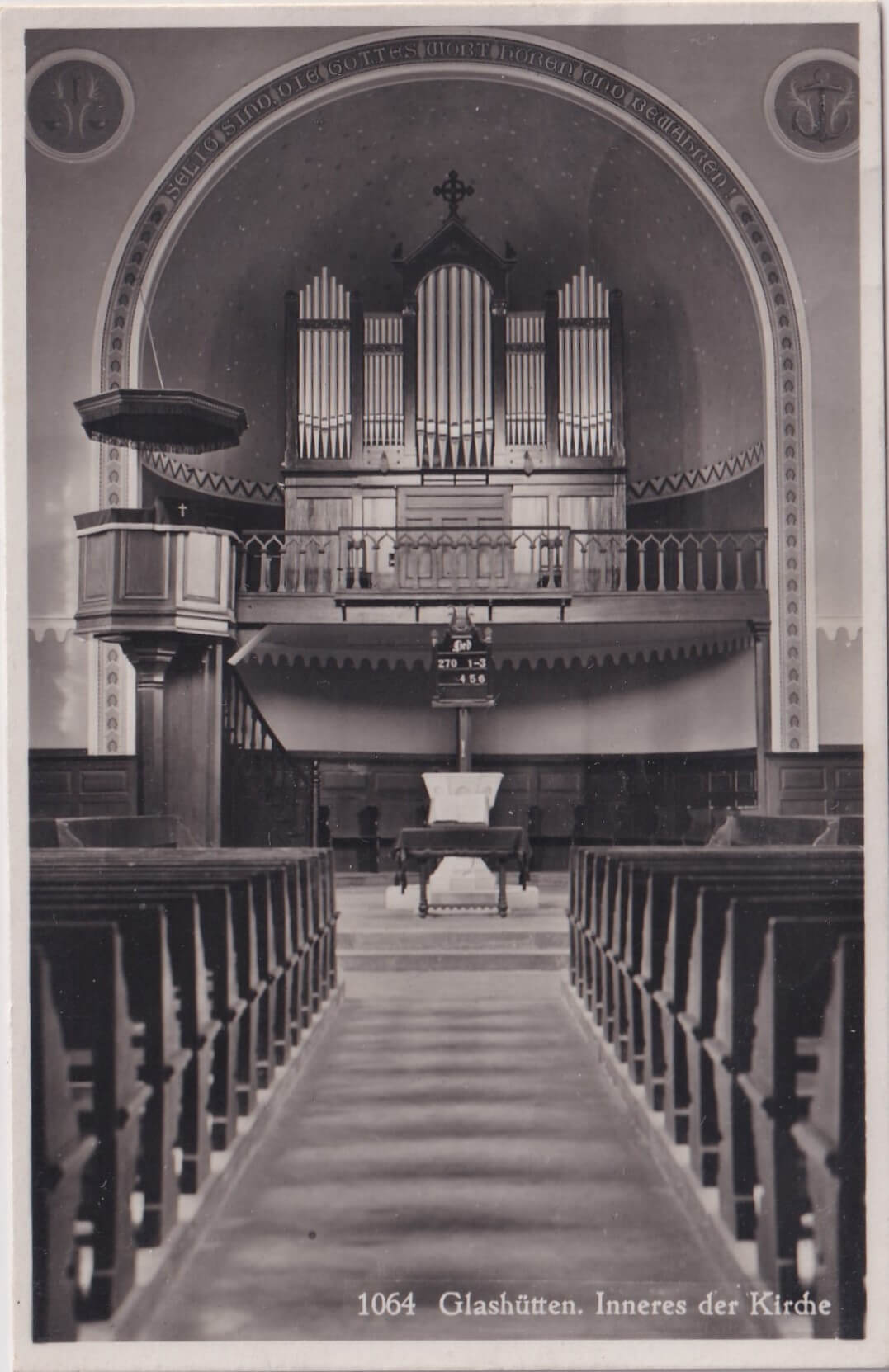 5.1.1933 Glashütten, Inneres der Kirche