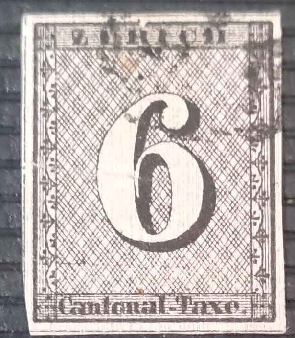 Zürich 6 s Typ III Schwarze Rosette