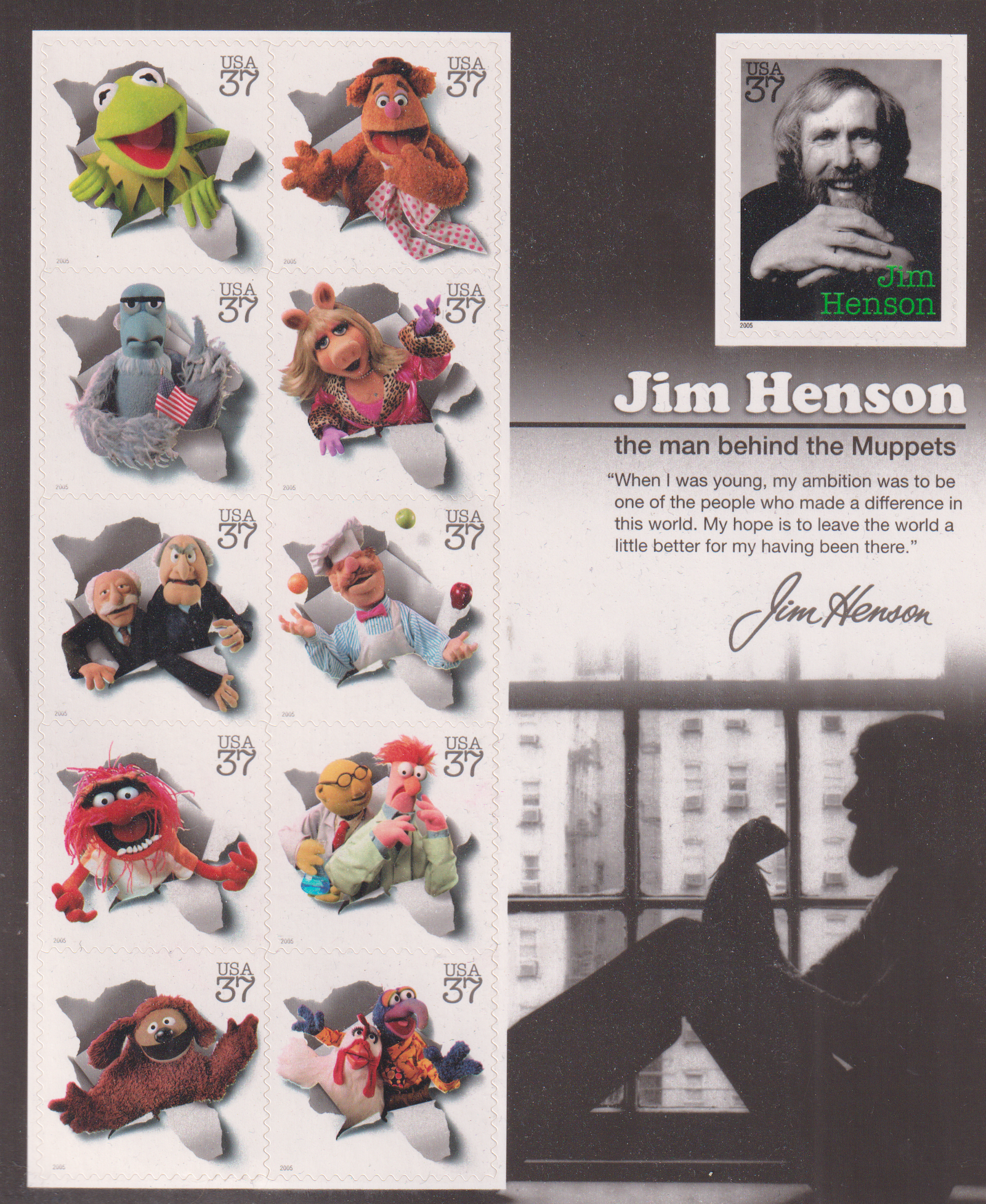 The Muppets  Comis 10 Briefmarken USA kaufen beim Händer