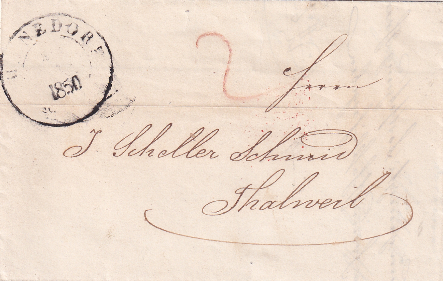 30.Januar 1850 Männedorf - Thalwil