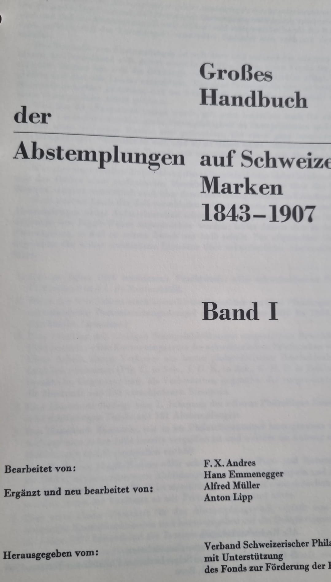 Grosses Handbuch der Abstempelungen 1843 -1907 8 Bände
