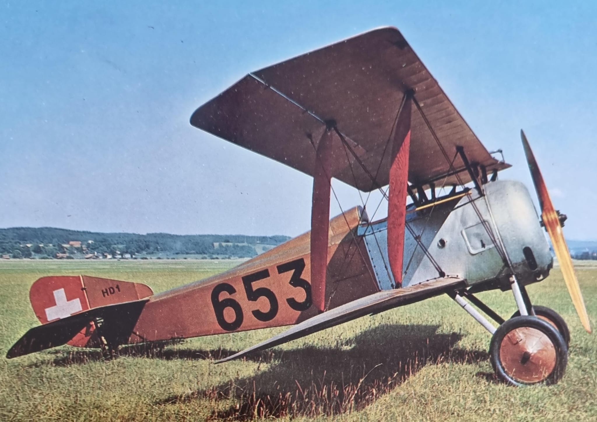 Flugzeug Hanriot -1 1921 ( Frankreich) Ansichtskarte