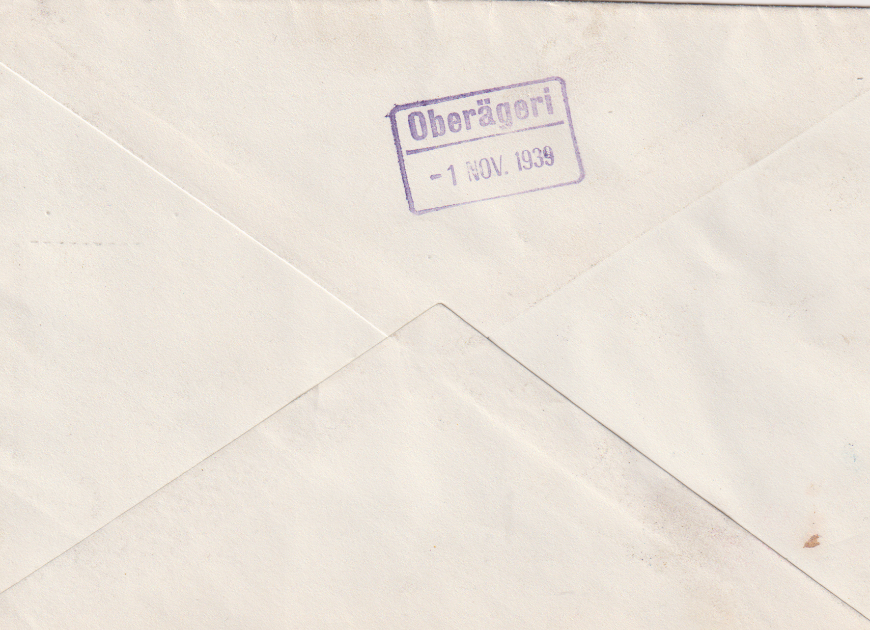 Expressbrief von Zürich - Oberägeri mit Tramstempel !