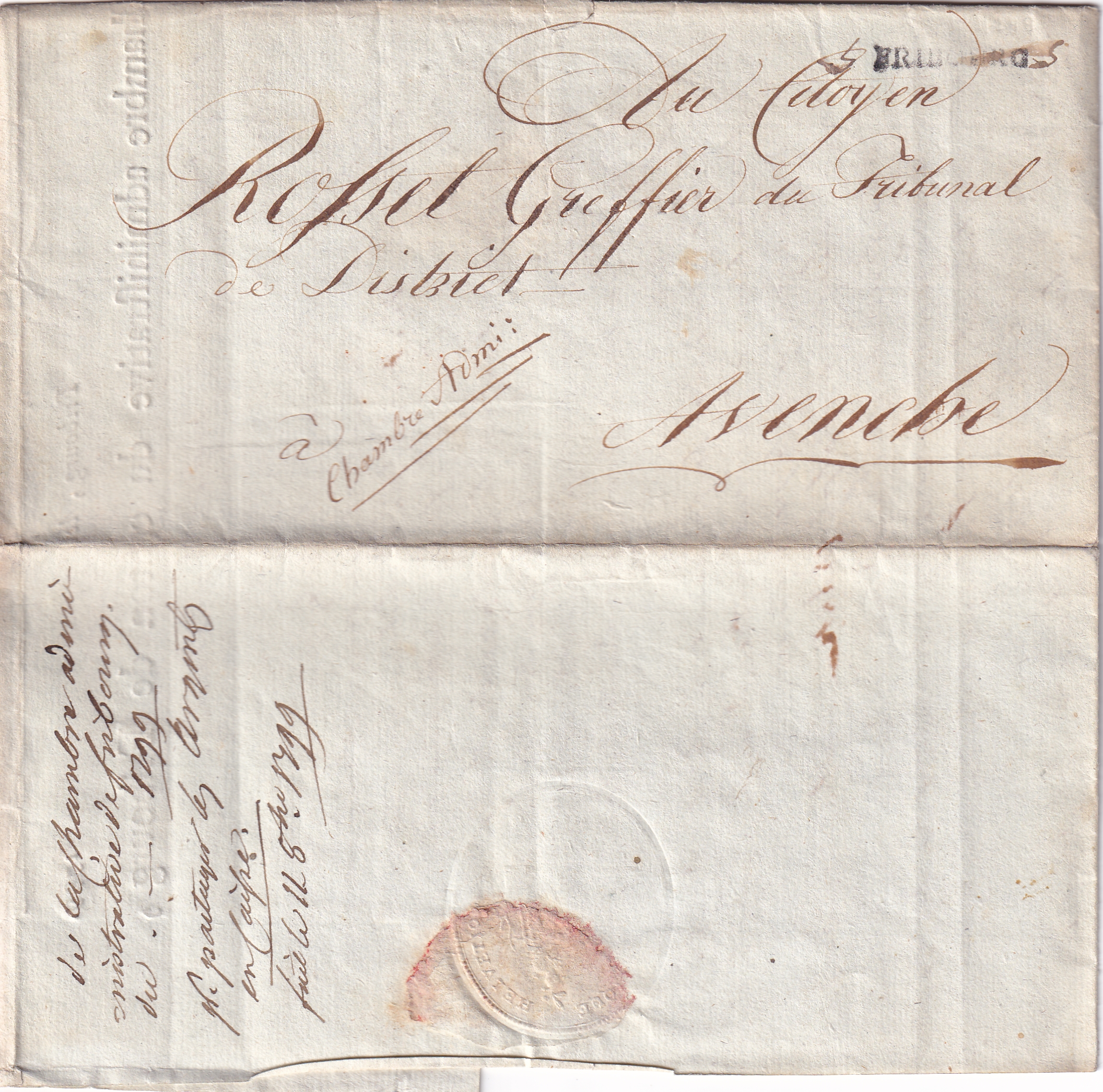 1799 Fribourg (CH)  - Avenche (F)