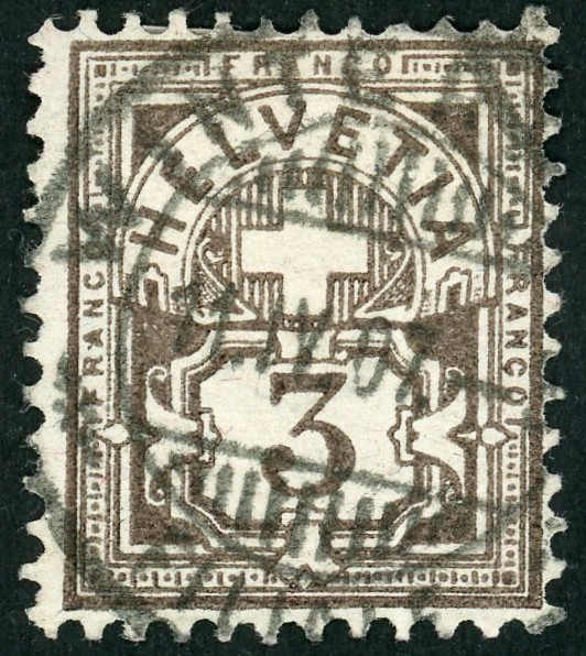 Zifferbriefmarken  SBK   59A  Gestempelt