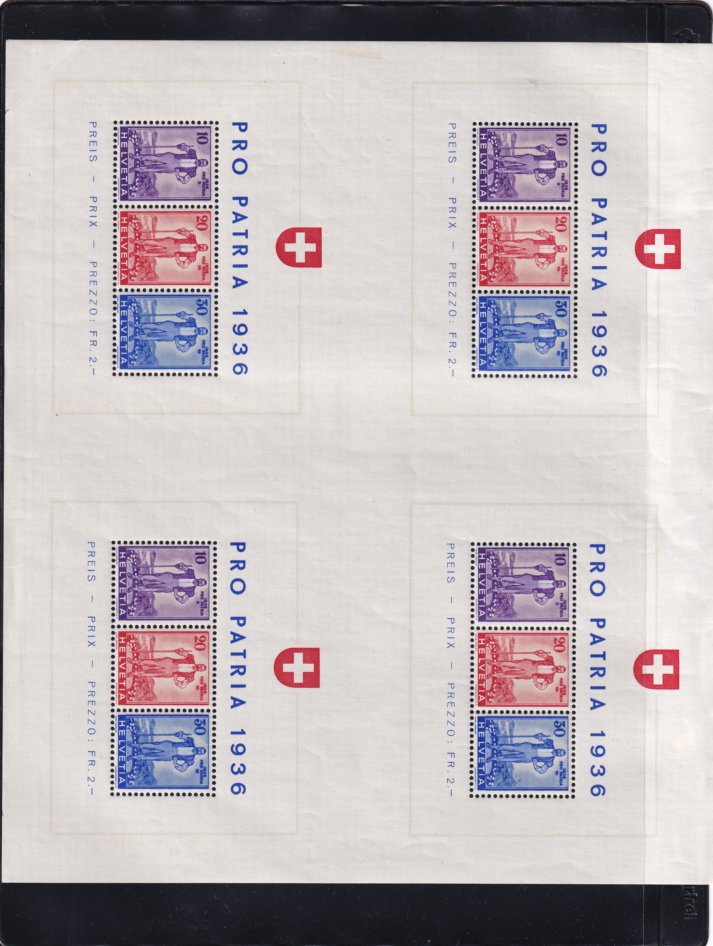 W8a  Wehranleihe Blockbogen 4 Block ungestempelt