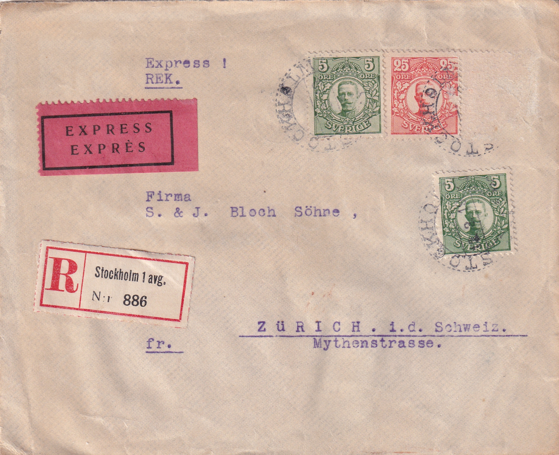 1905 Stockholm - Zürich Express