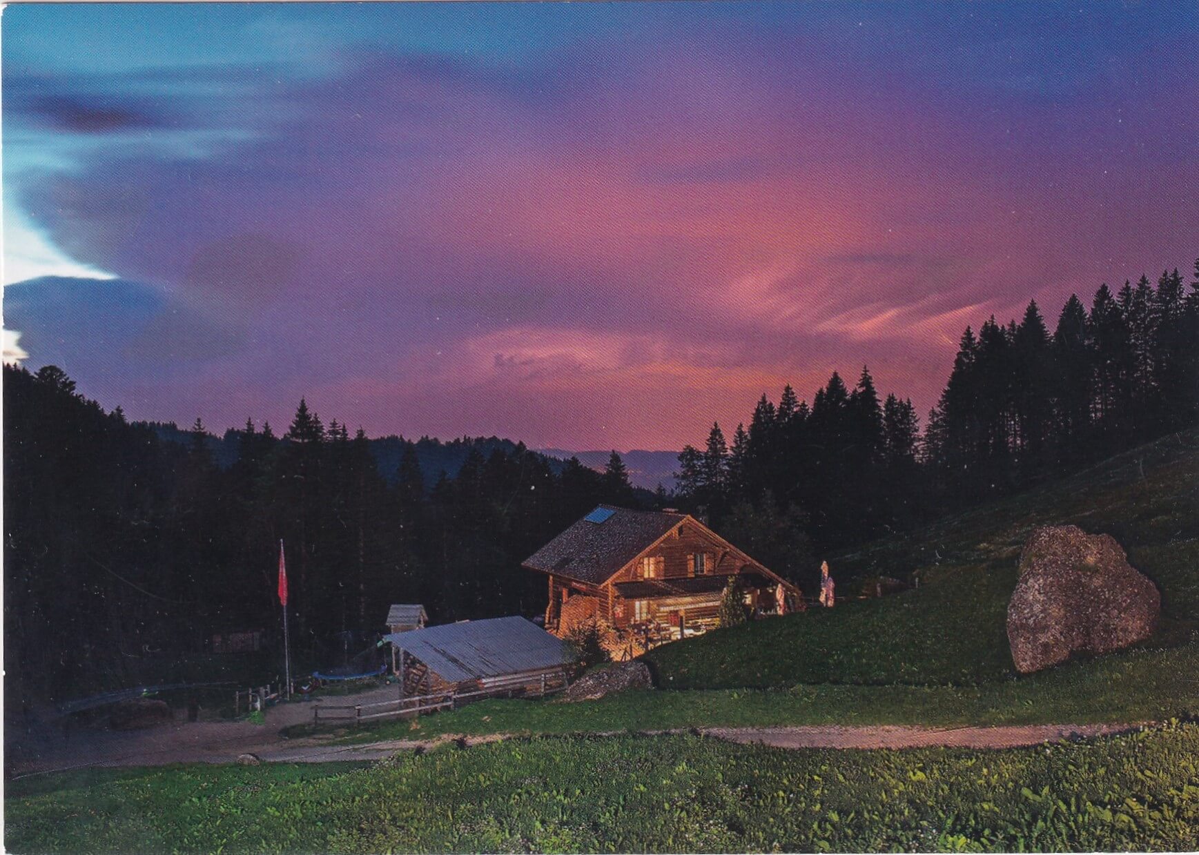 Zuger Alpli  bei Sonnenuntergang ungelaufen