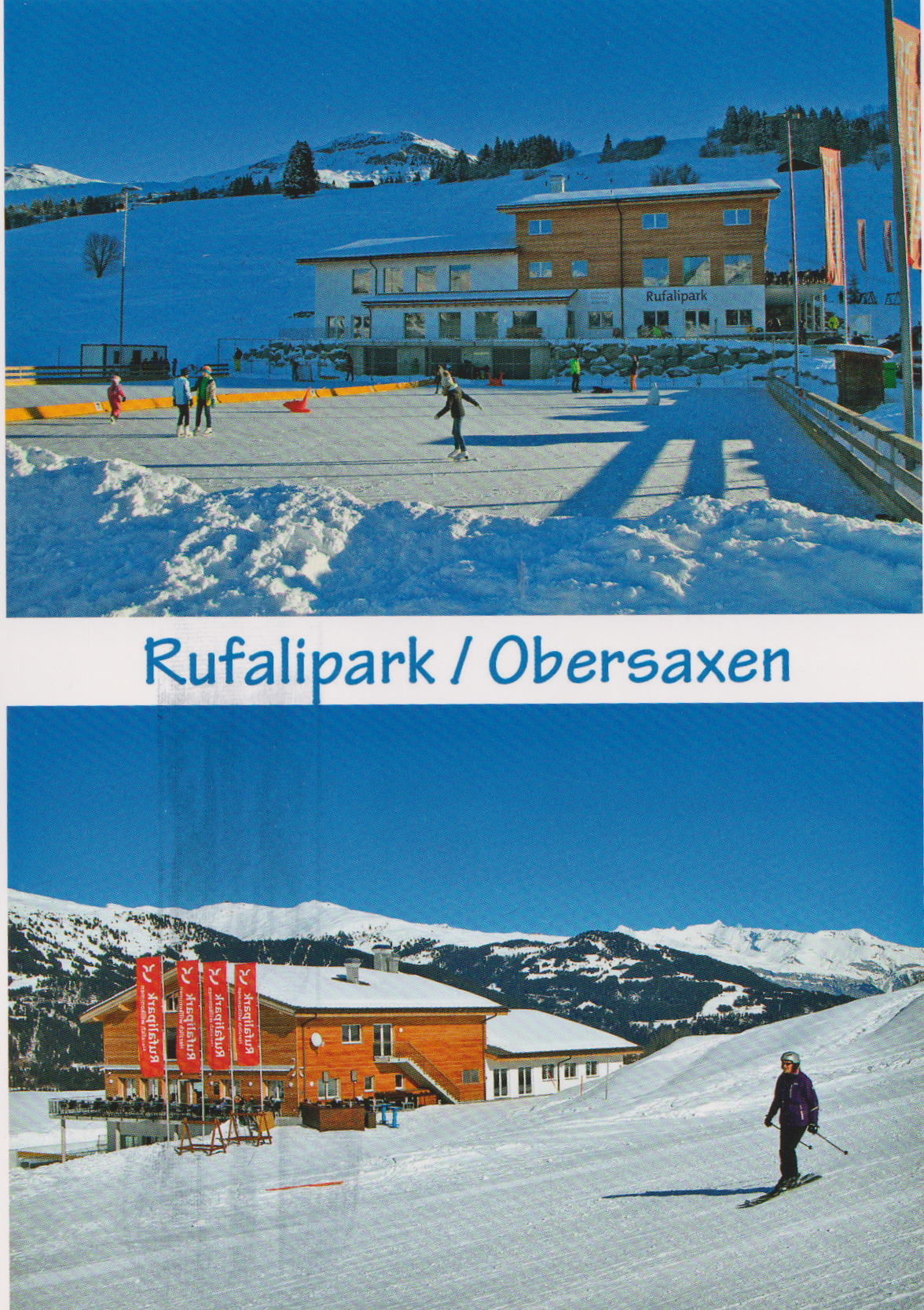 Ansichtskarte vom Rufelipark Obersaxen
