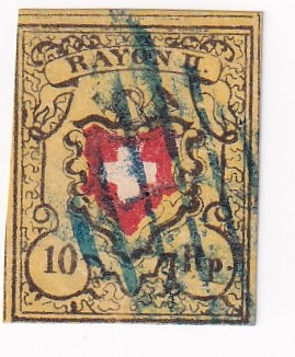 1850 Rayon 16 II g Typ 13 Druckstein D / LU Attest Disteli