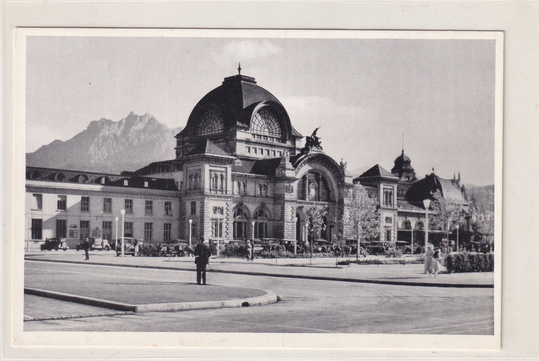Ansichtskarte Alter Bahnhof Luzern