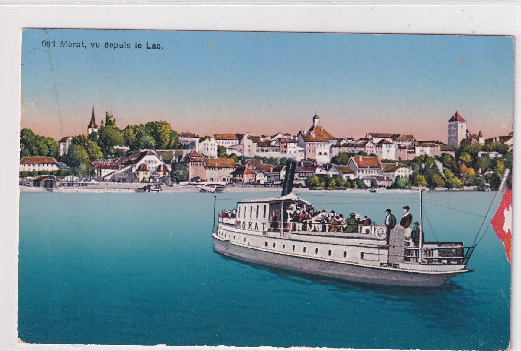 3.06.1927 Morat, vu depuis de Lac