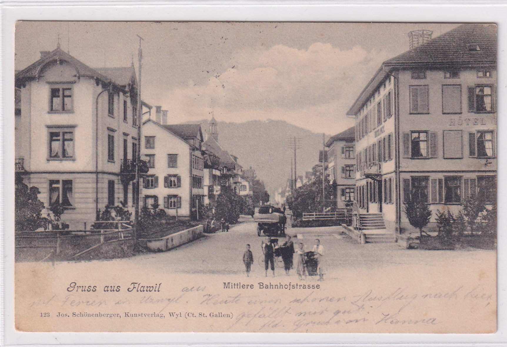 Ansichtskarte  03.08.1903 Flawil