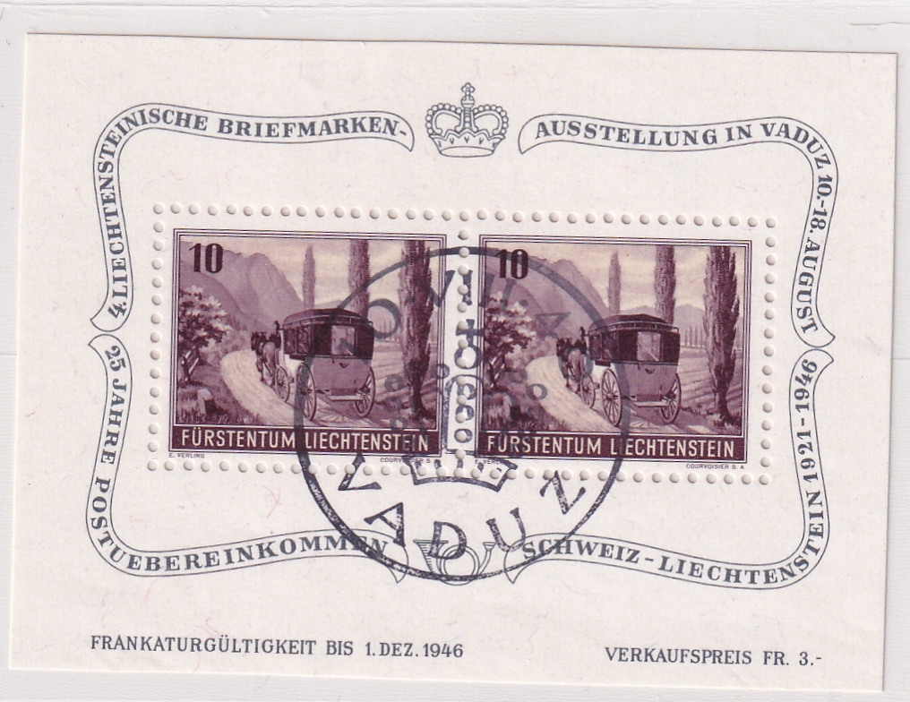 Liechtenstein Block Nr. 19 ET gestempelt