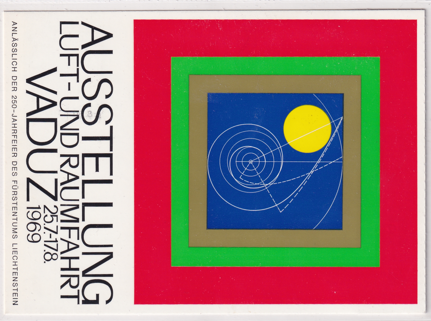 Lichtenstein 25.07.1969 Ausstellung Luft und Raumfahrt Vaduz