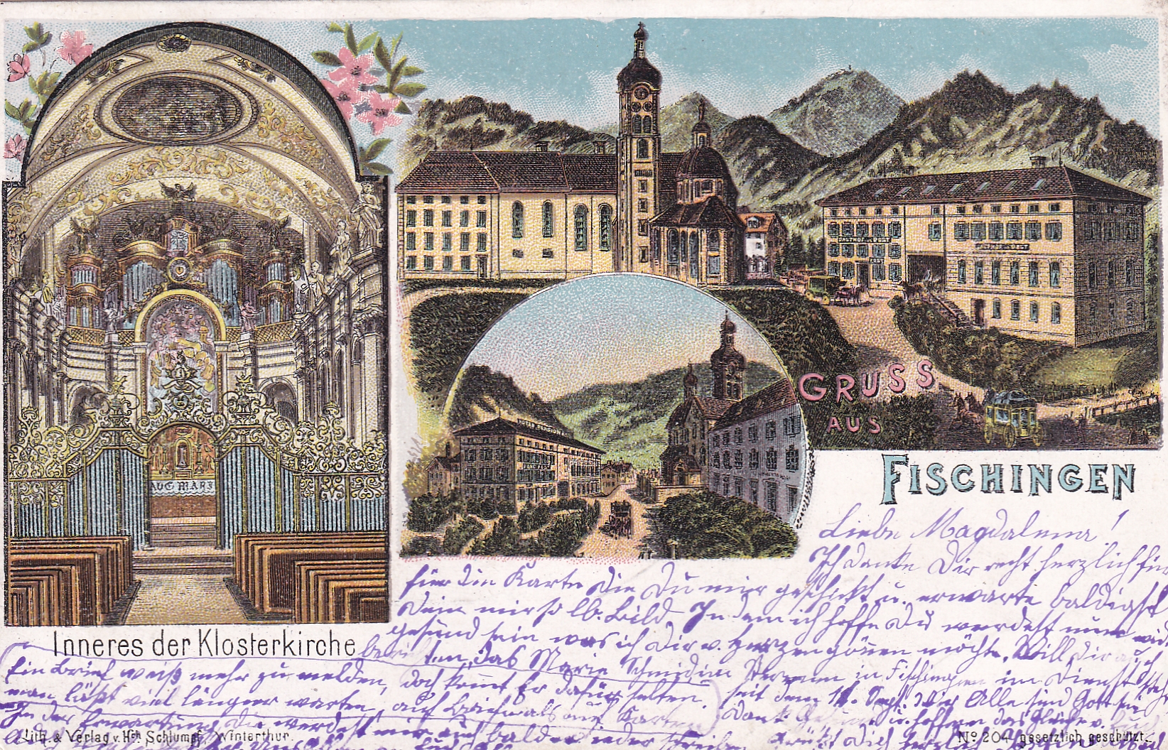 Ansichtskarte vom 20.10.1899 Fischingen