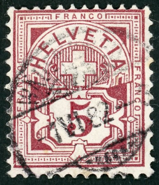 Zifferbriefmarken  SBK   54  Gestempelt