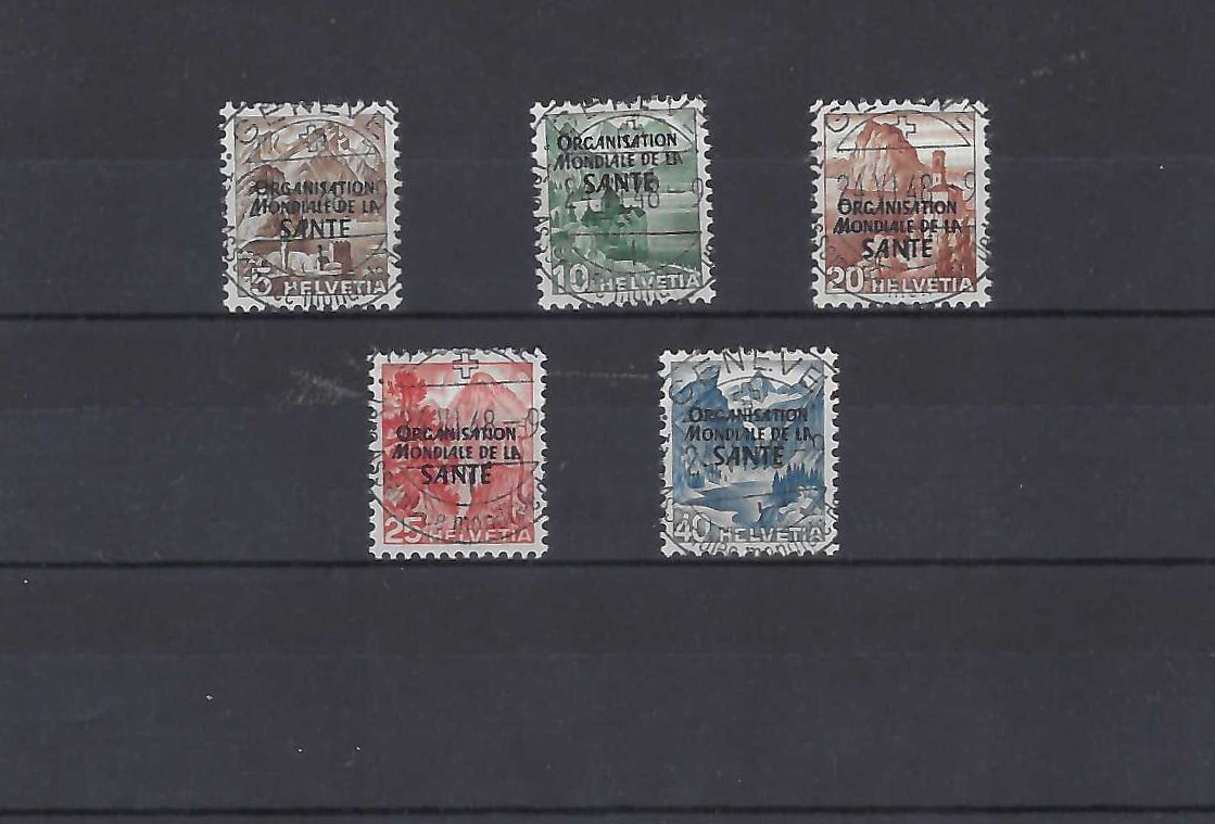 Welt Gesundheitsorganisation OMS 1- 5 Vollstempel