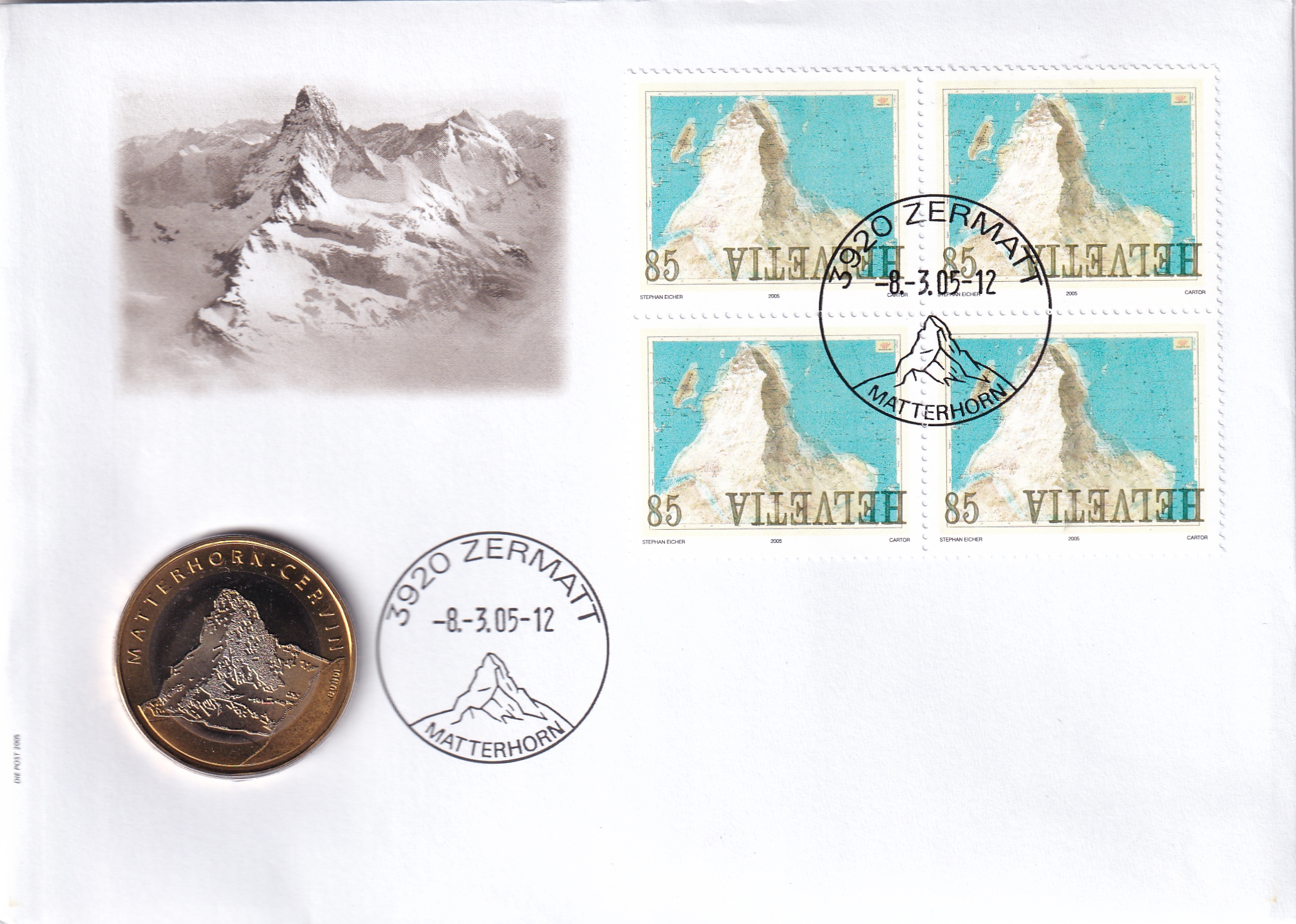 2005 5 Fr. Münzbrief Matterhorn