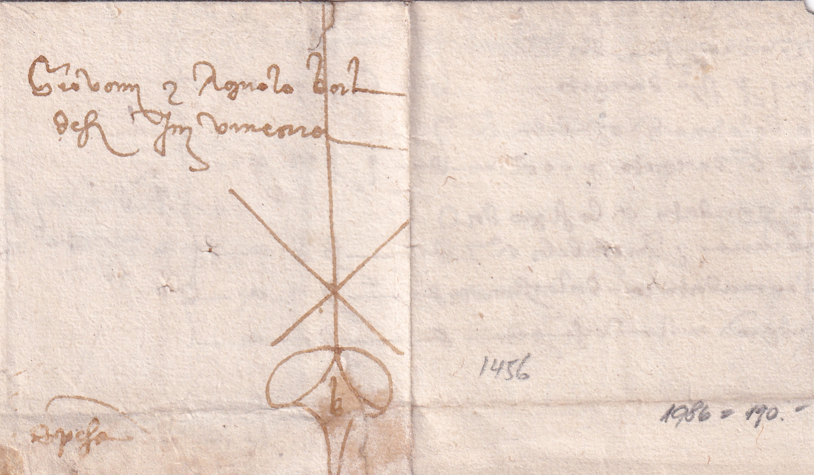 Italien 1456 Ferra nach Venedig Handelsbrief