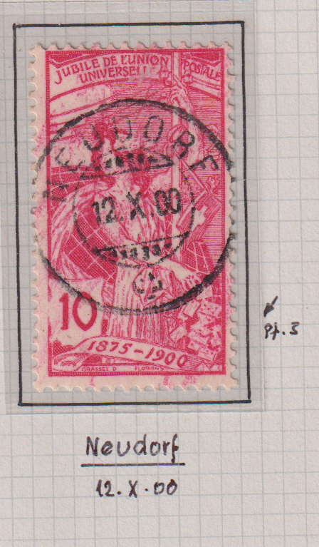 UPU 78B  12.10.1900  Neudorf LU