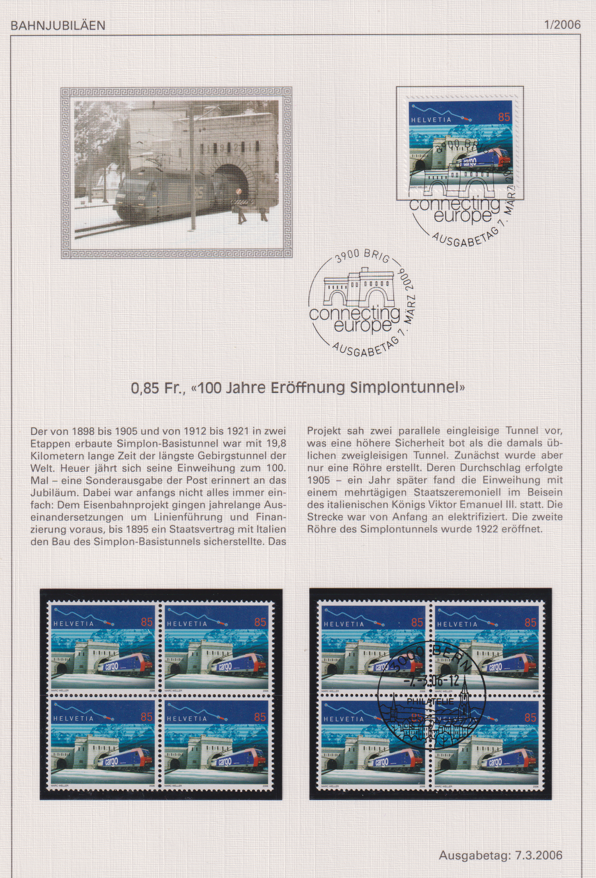 100 Jahre Simplontunnel