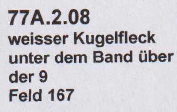 UPU Postfrisch mit Weissem Kugelfleck