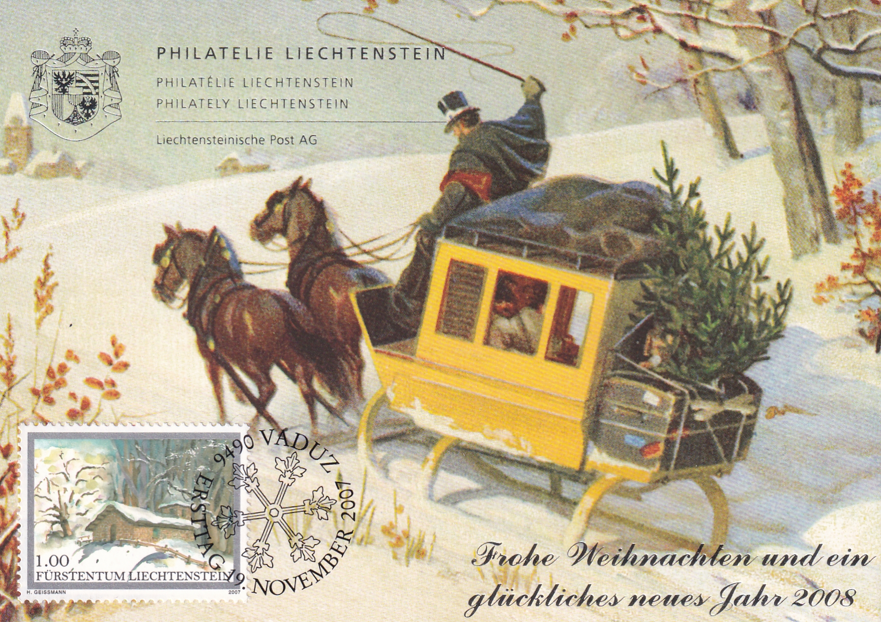 Liechtenstein: Frohe Weihnachten 2008