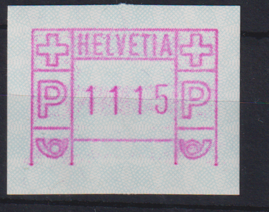 ATM Typ2 Grosses HELVETIA fehlende Grundlinie