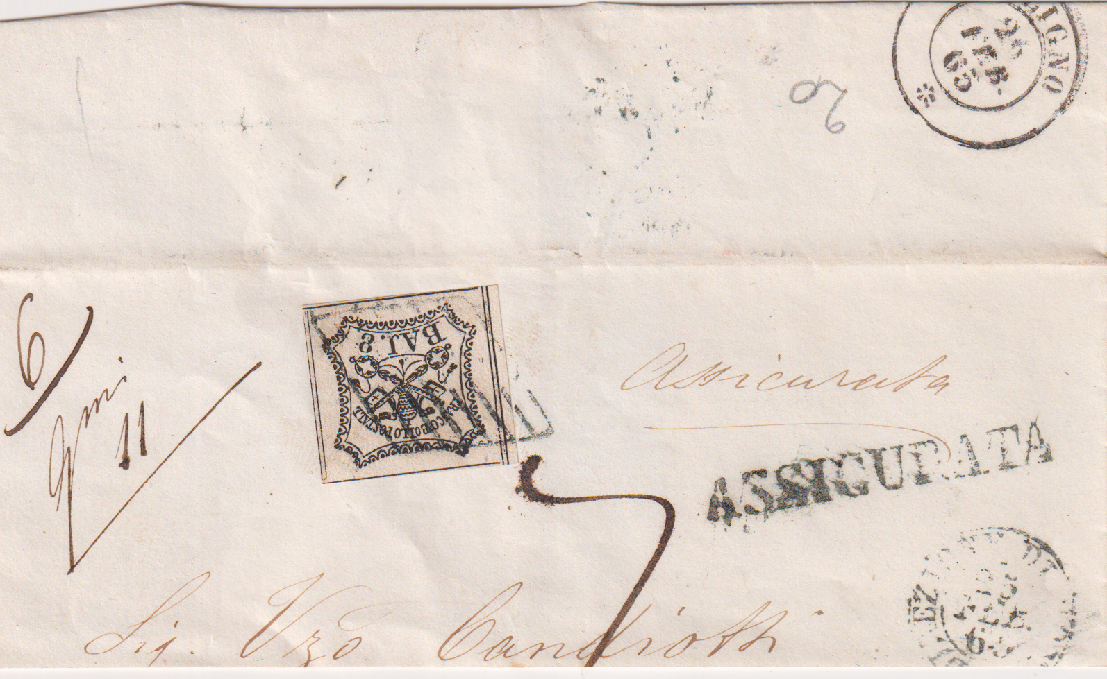 Kirchenstaat Vatican 25.02.1865 MI Nr. 6