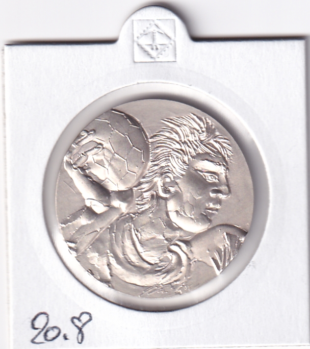 1985 Handball WM 1986 Silbermünze von Hans Erni