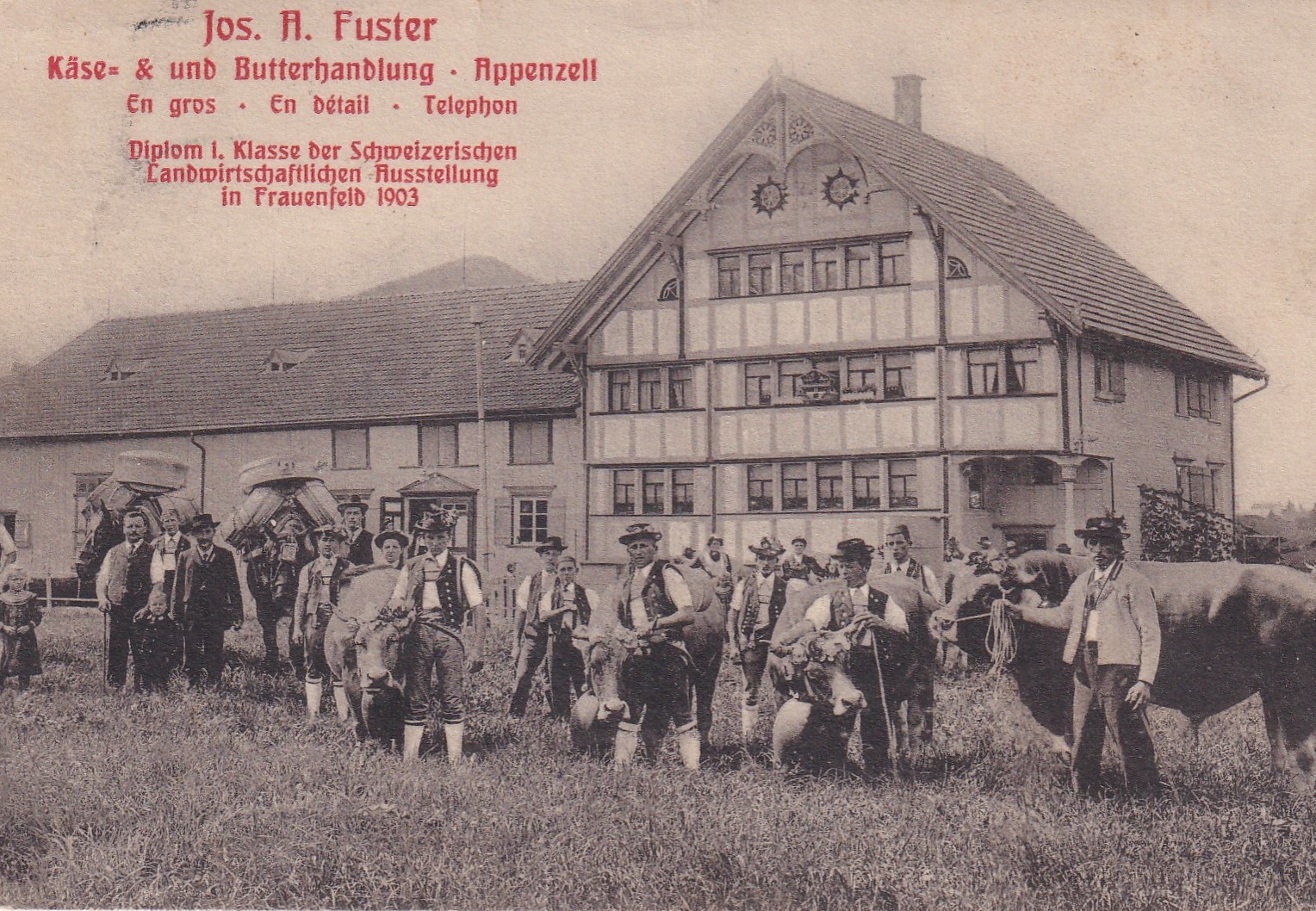 Fuster  Käse und Butterhandlung Appenzell Spezieller Stempel