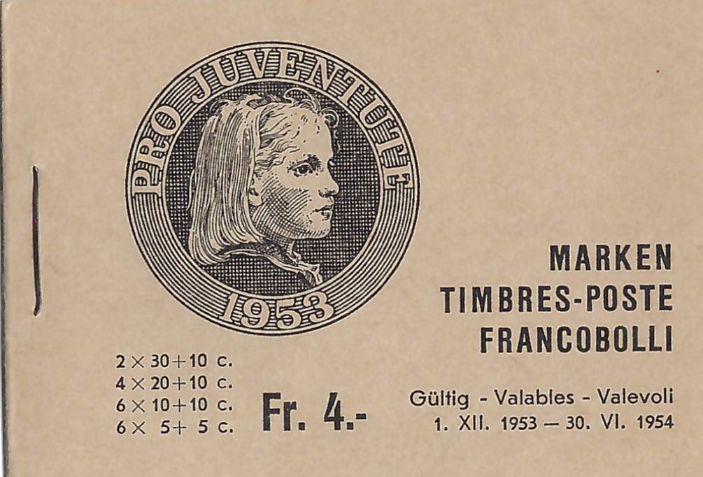 Pro Juventute Markenheft 1953 Postfrisch