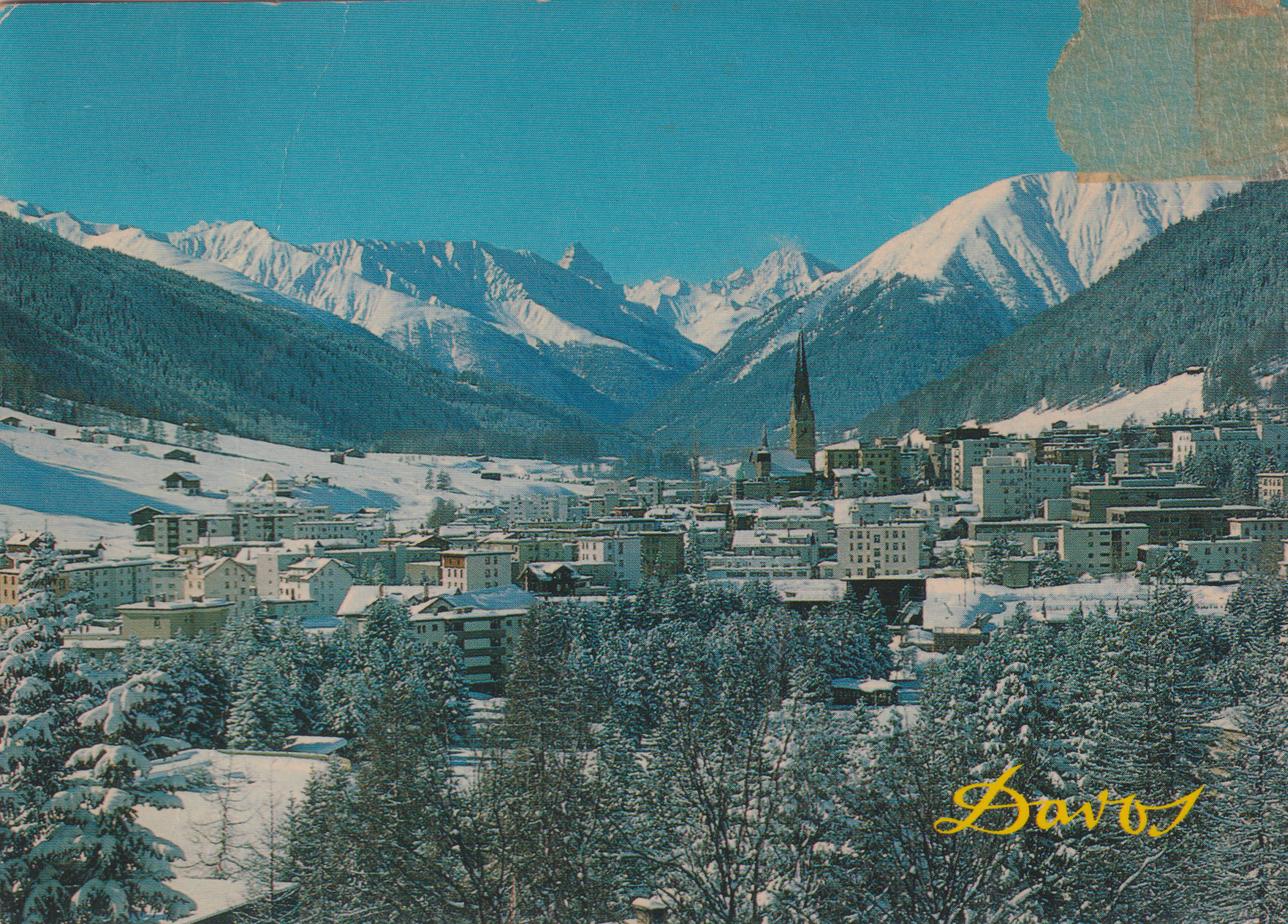 Ansichtskarte von Davos