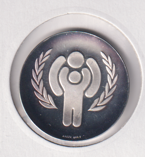 International Jahr des Kindes 1979 Silbermünze