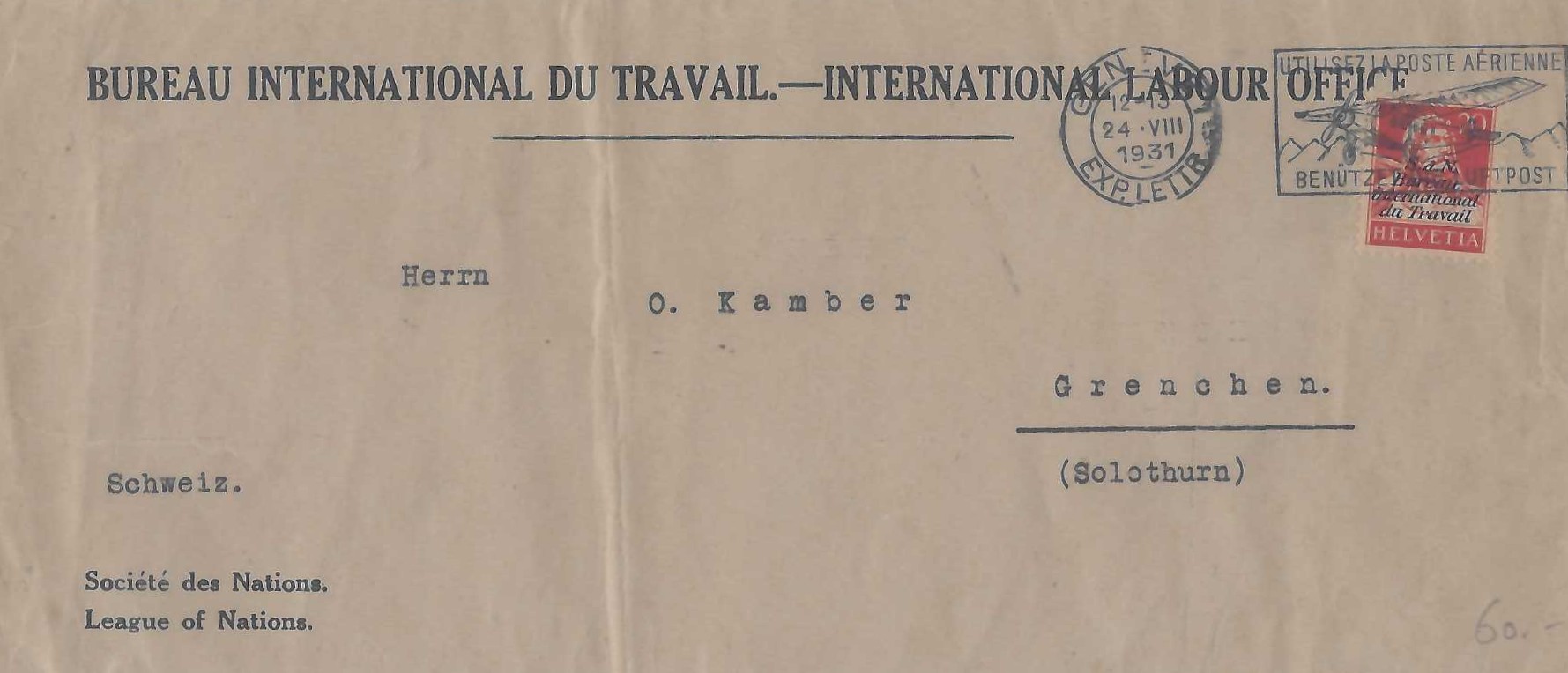 Int.Arbeitsamt BIT Nr. 15
