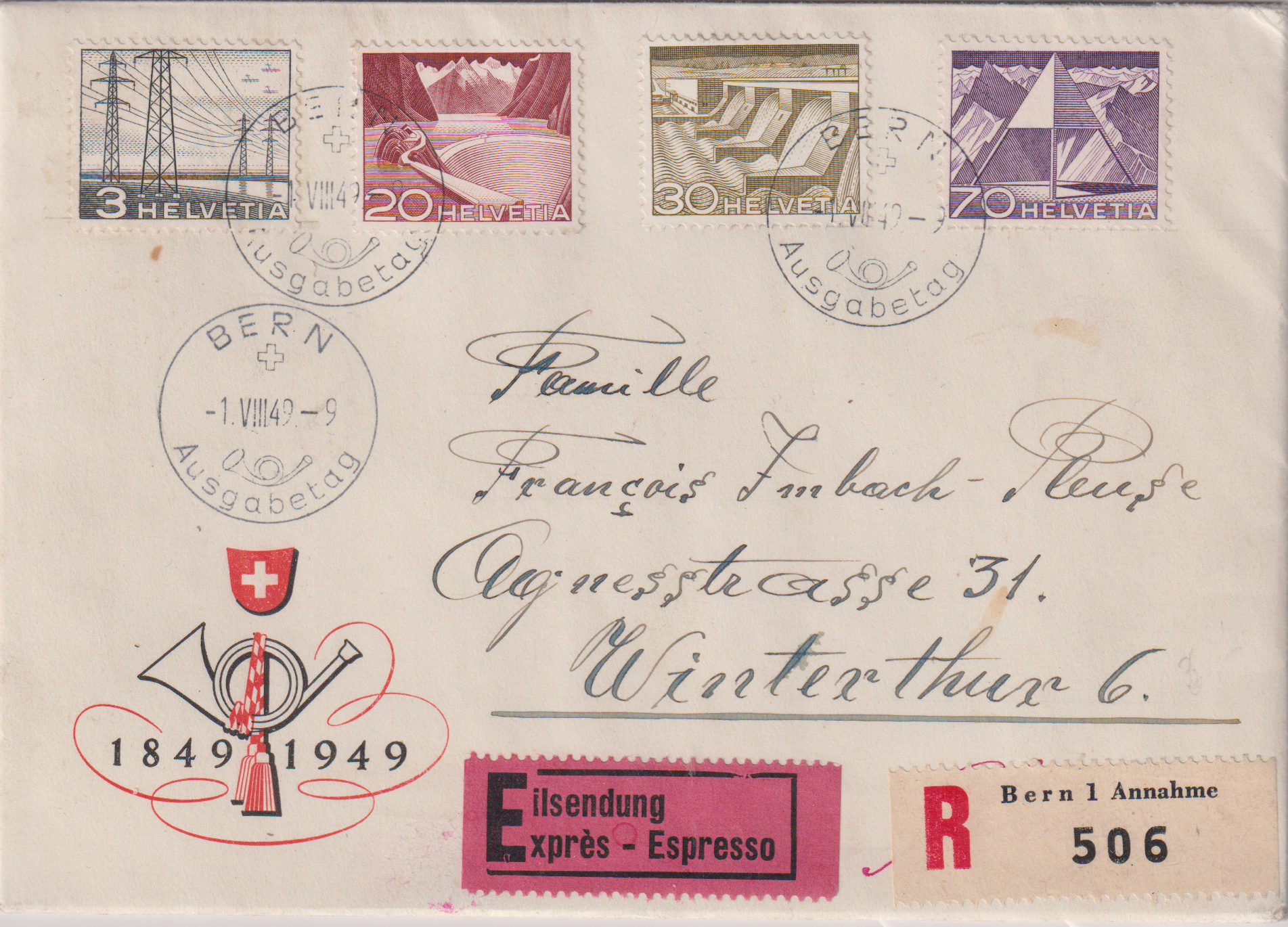 FDC Erstagsbriefe Technik und Landschaft