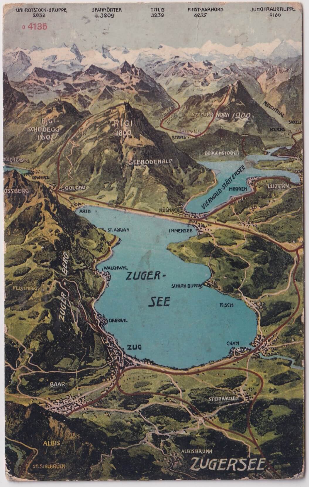 20.11.1925 Ansicht Zugersee