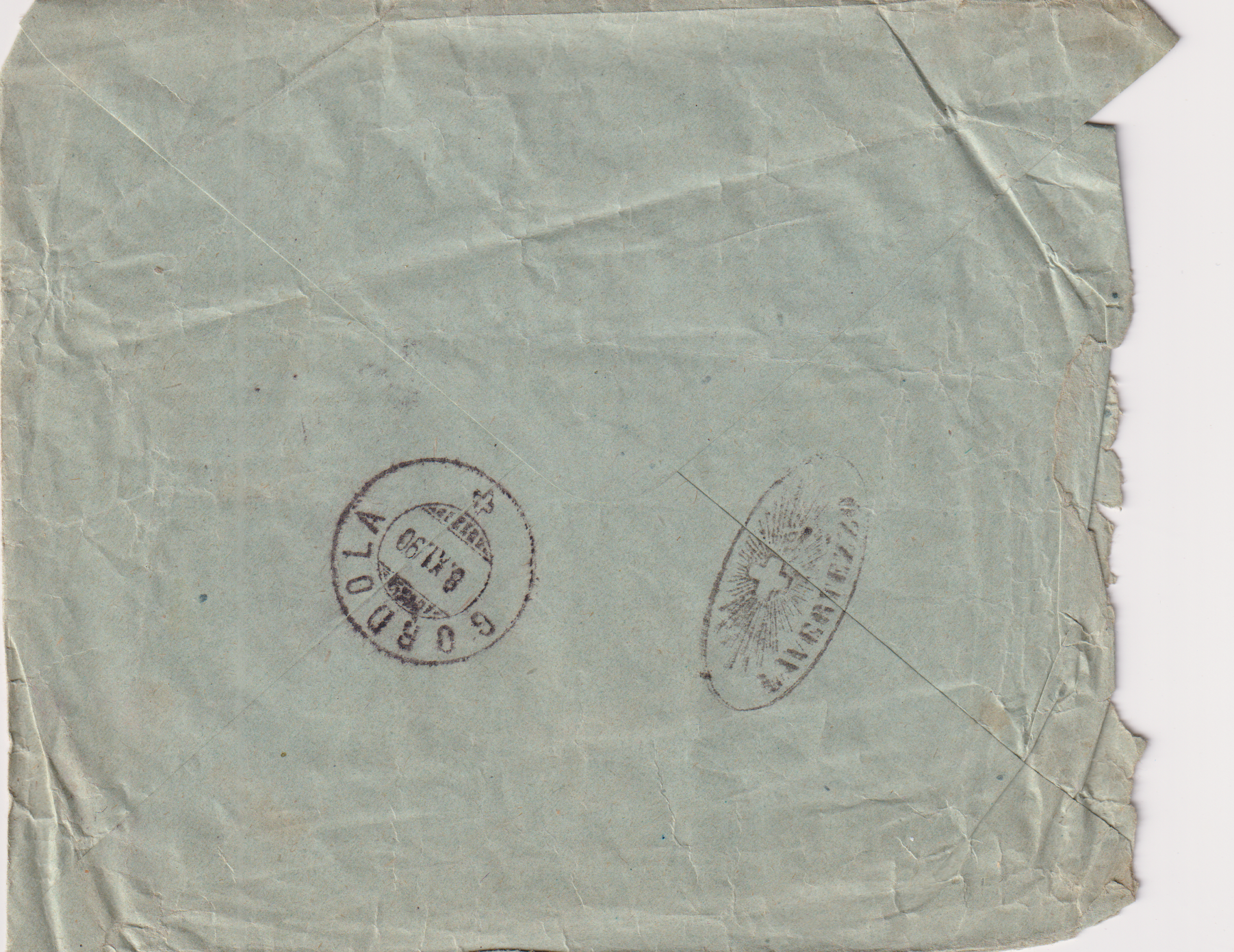Strahlenstempel LAVAGNEZZO Brief Locarno - Gordola - Lavagnezzo