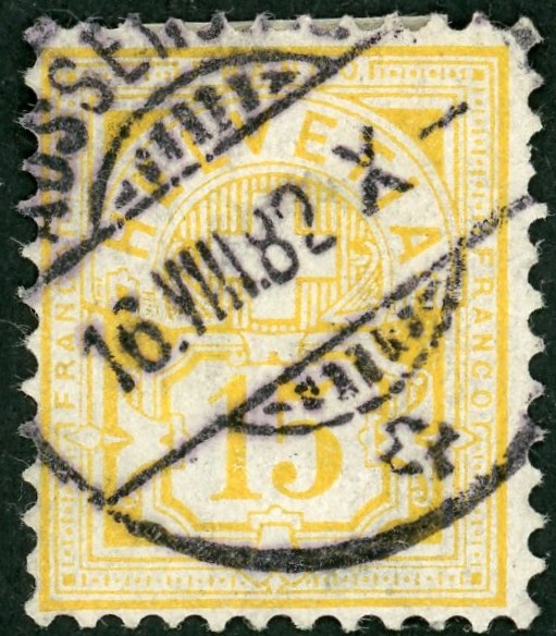 Zifferbriefmarken  SBK   57 Gestempelt Aussersiehl