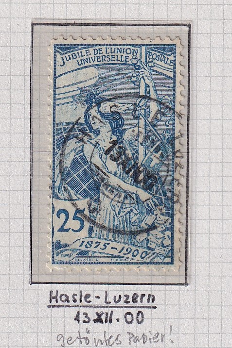 UPU 79A Hasle - Luzern ( getöntes Papier)