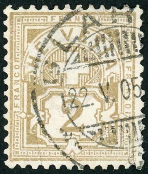 Zifferbriefmarken  SBK   53 Gestempelt