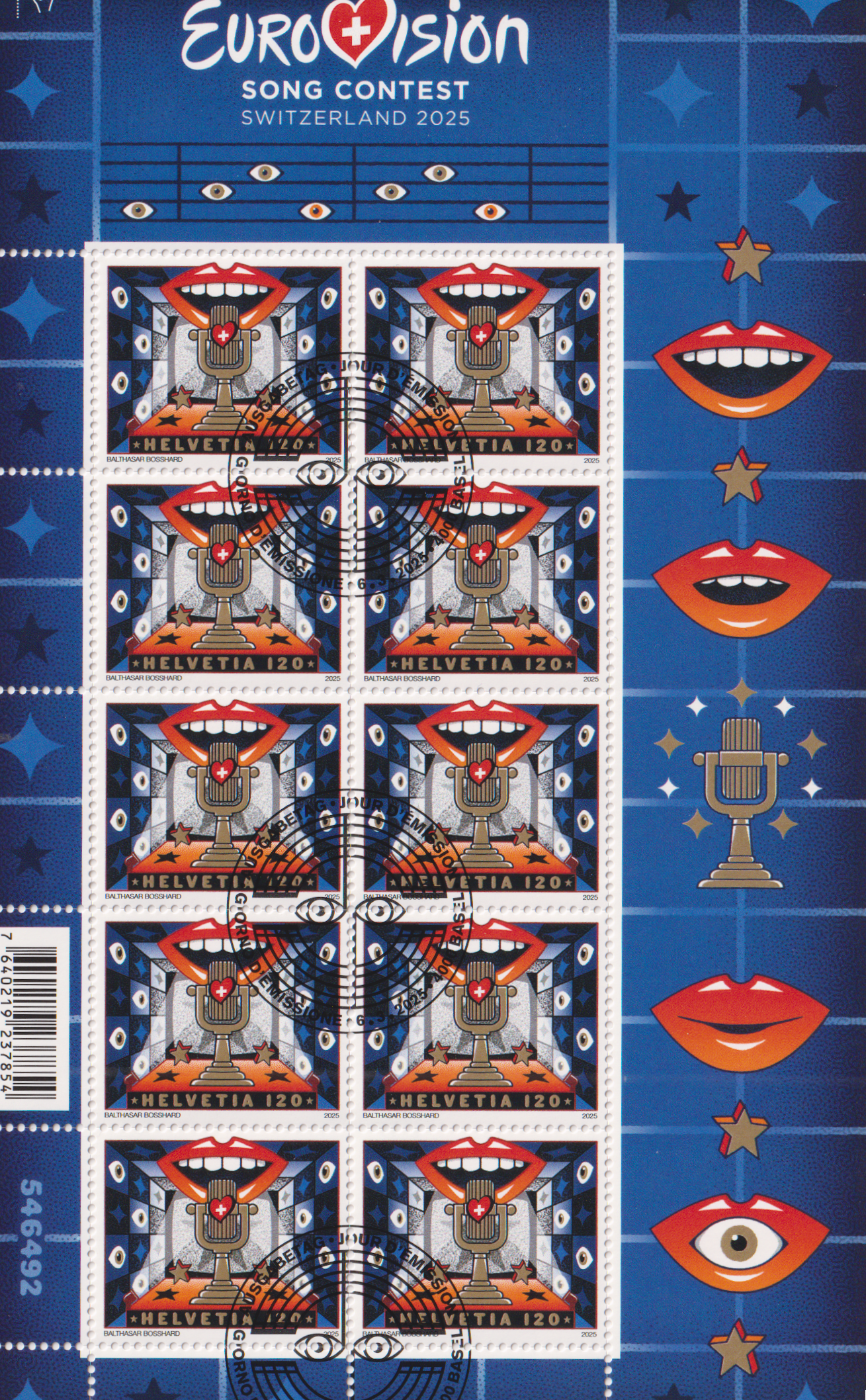 2025 Eurovision Song Contest Switzerland Postfrisch