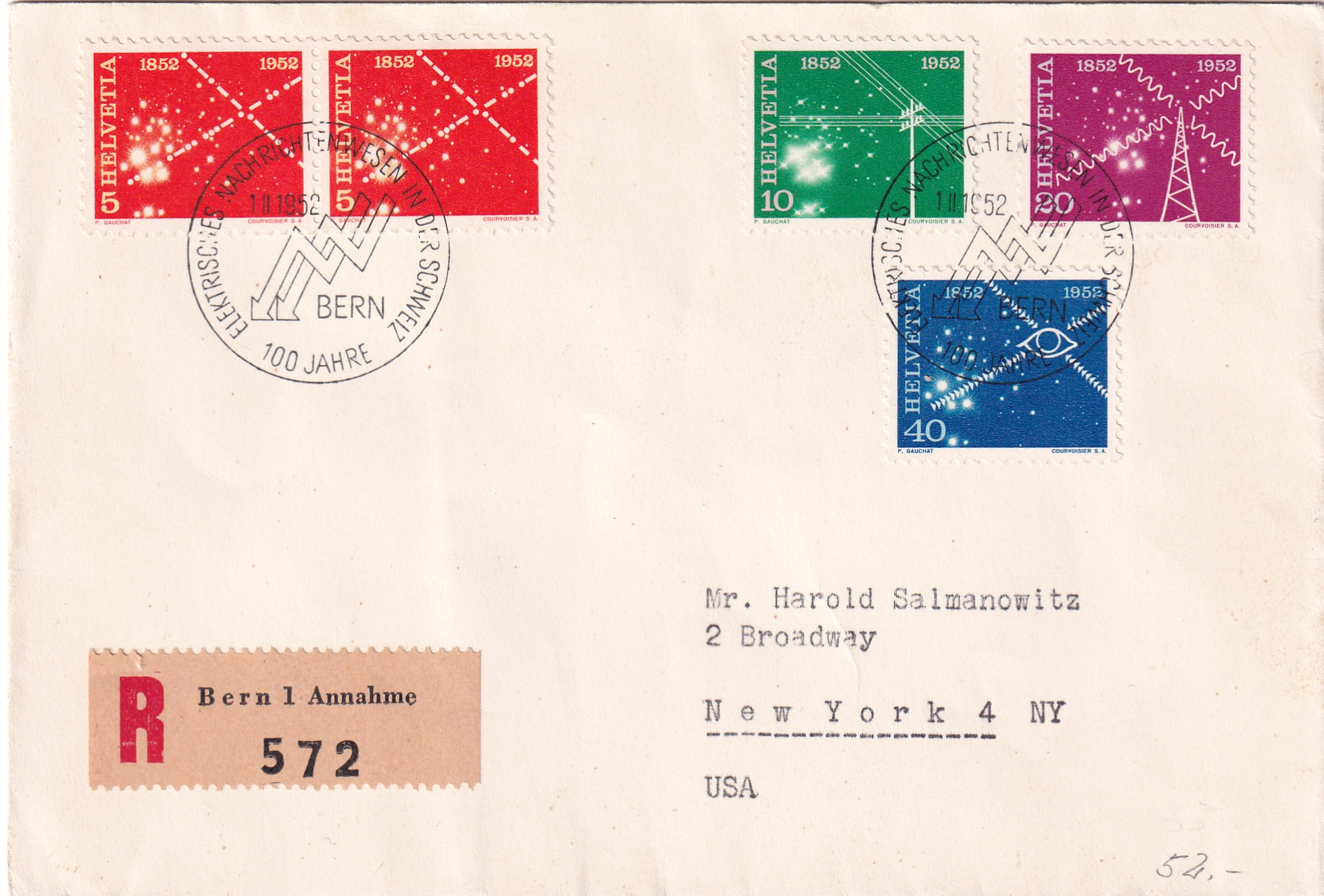 FDC 309-312 100 Jahre Elektrisches Nachrichtenwesen