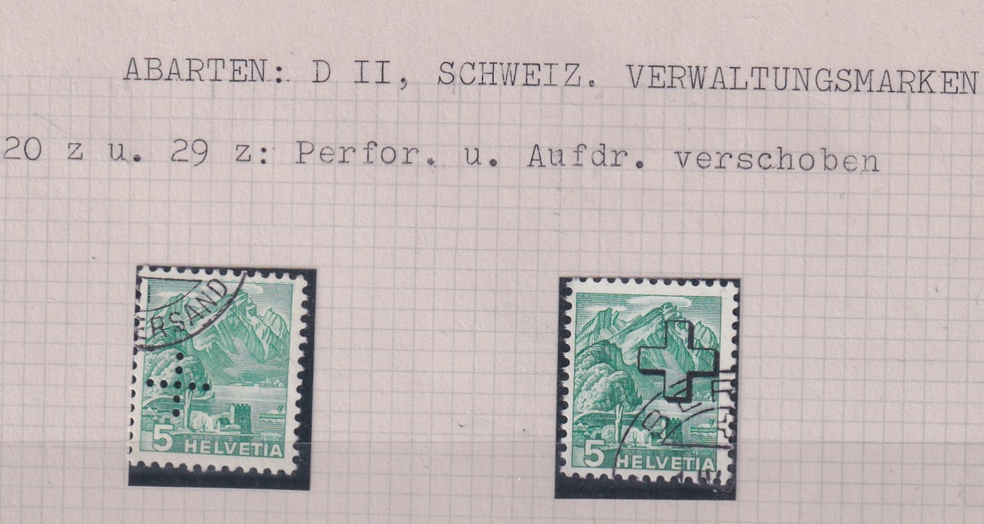 IKW Nr. 20y Abart fehlende Löcher