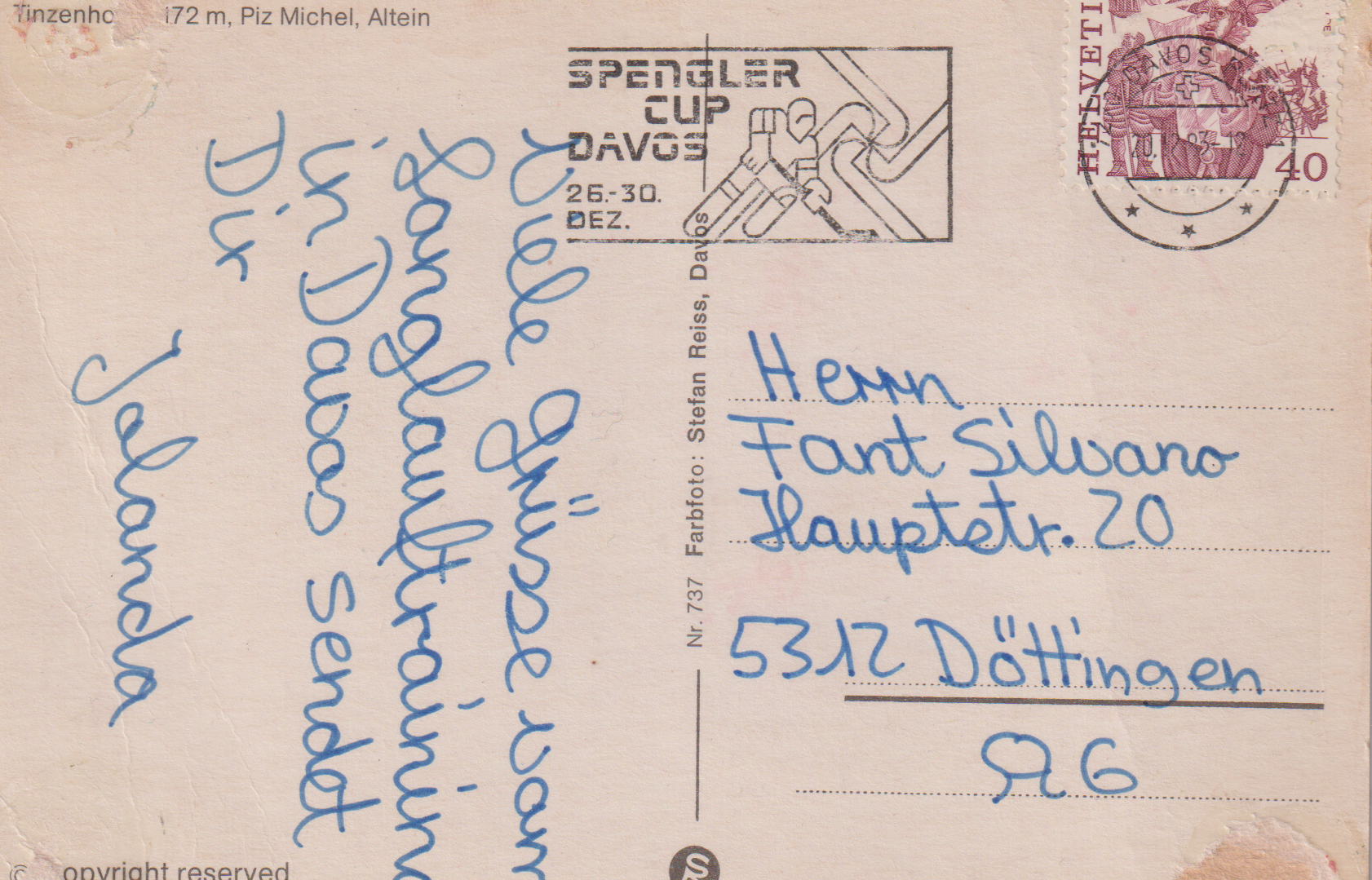 Ansichtskarte von Davos