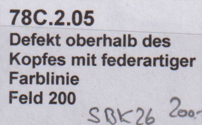 UPU 78C.2.05 gestempelt